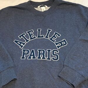 H&M Blue Atelier Paris Sweatshirt